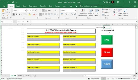 The HPPCOOP Electronic Raffle System